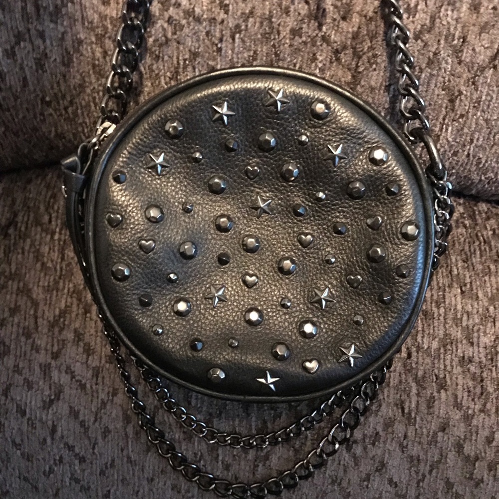 Betsey Johnson Black Leather SuperStar Crossbody
